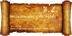 Weiszberger László névjegykártya